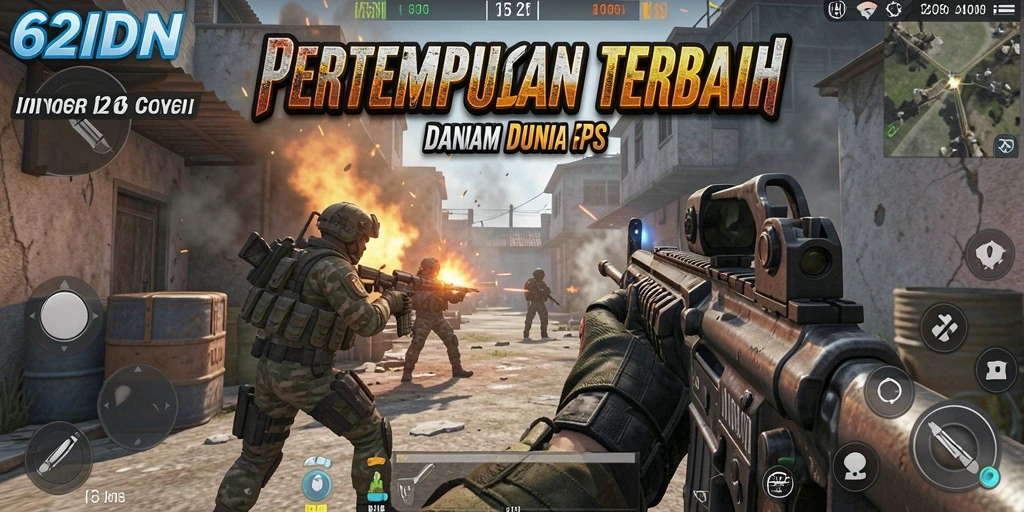 Tangkapan layar menampilkan aksi intens di <strong>62IDN</strong> FPS.