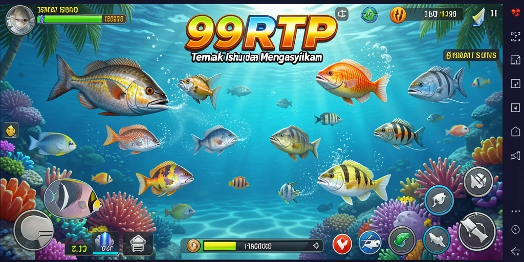 Gameplay mendebarkan saat menangkap ikan di 99RTP.