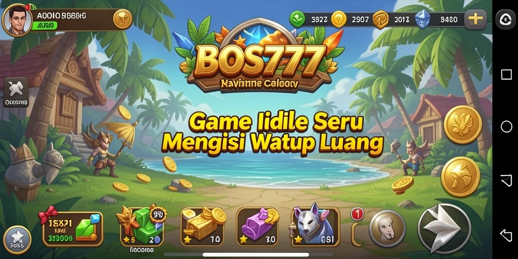 Tampilan gameplay BOS777 yang menarik dengan elemen Idle yang menyenangkan.