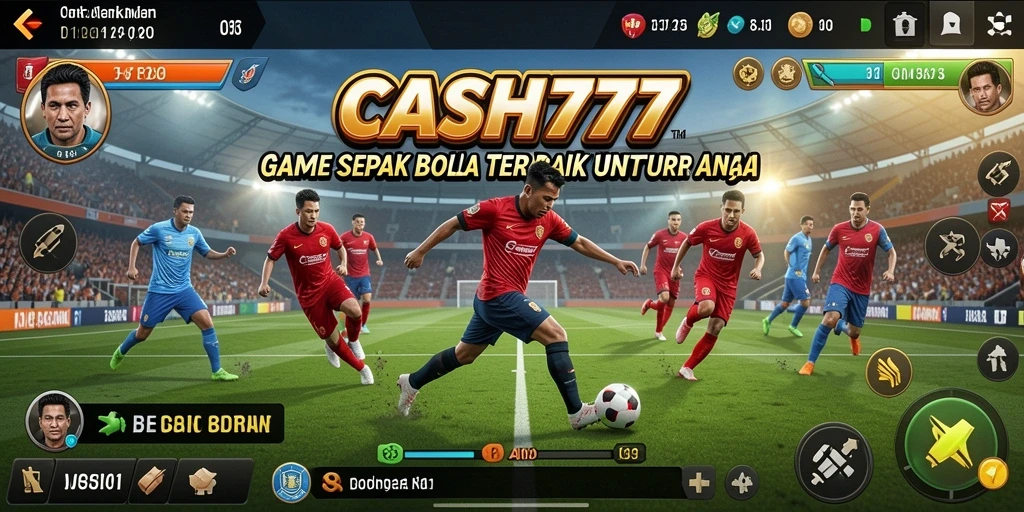 Tampilan menarik gameplay sepak bola dalam CASH777.