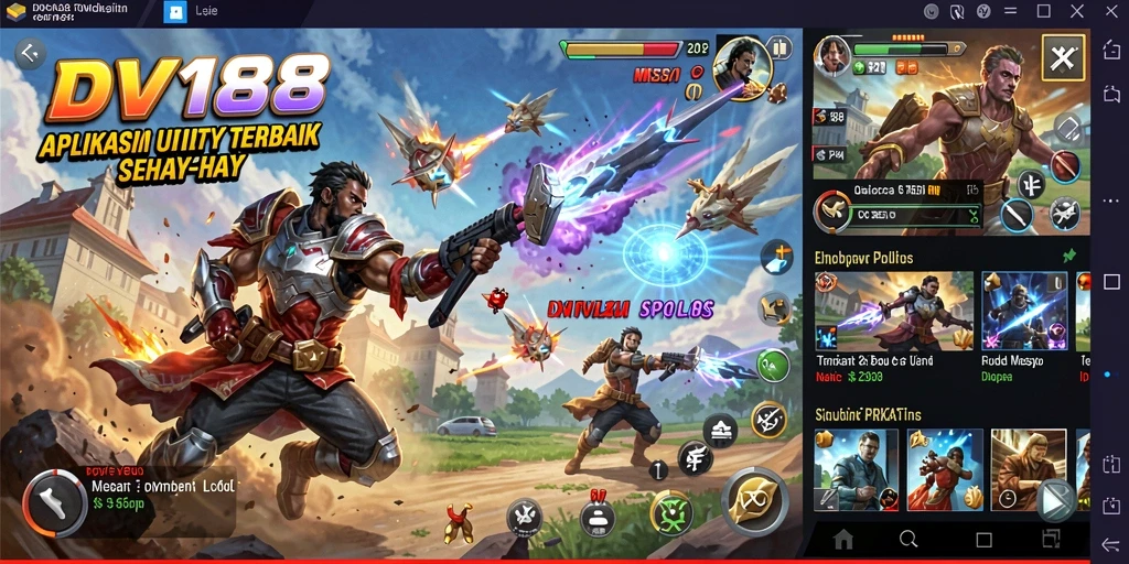 Tampilan utama aplikasi DV188 yang intuitif dan user-friendly.