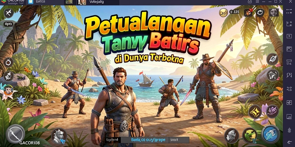 Tampilan menakjubkan dari gameplay GACOR108 di dunia terbuka.
