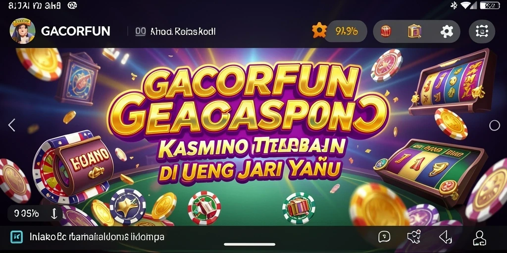 Tangkapan layar GACORFUN menampilkan gameplay yang mendebarkan dan penuh warna.