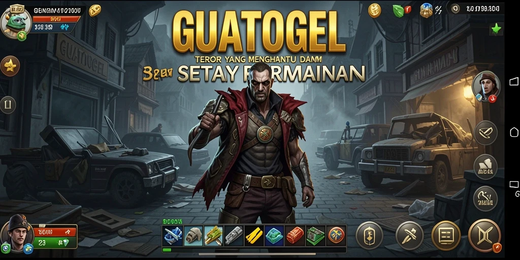 Screenshot GUATOGEL menampilkan suasana gelap dan mencekam dalam gameplay.