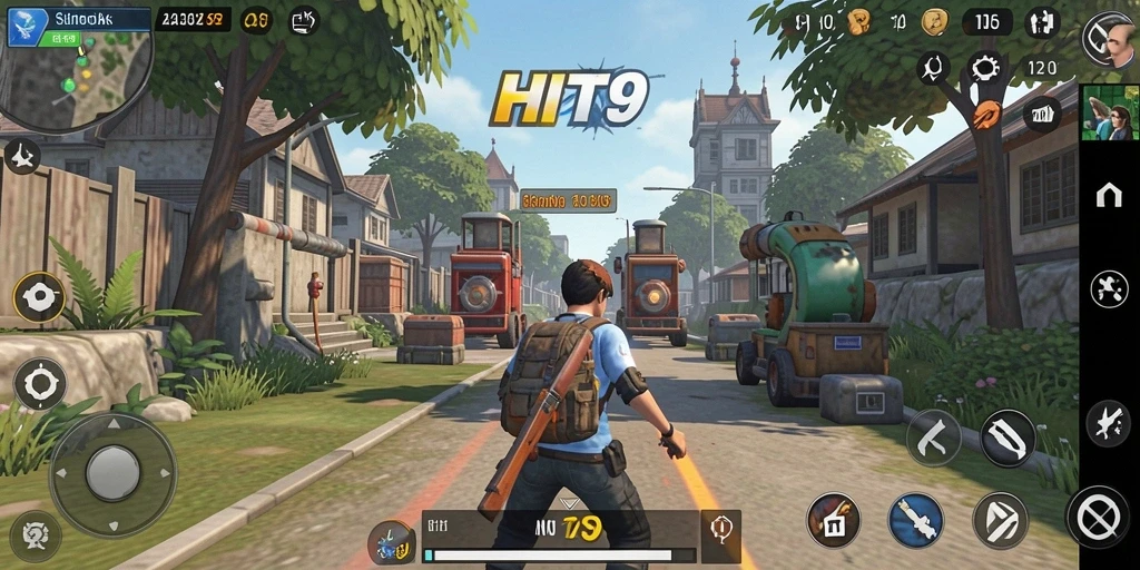 Tampilan gameplay HIT9 yang menawan dan interaktif.