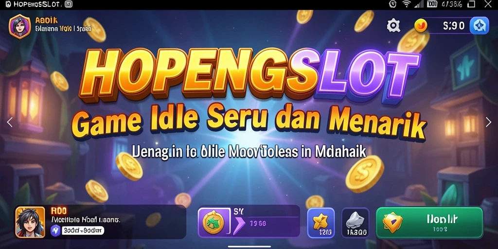 Menampilkan gameplay seru dalam HOPENGSLOT yang penuh aksi Idle.