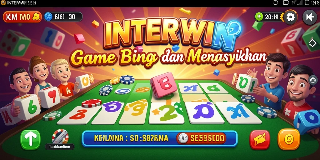 Gameplay penuh warna dan seru dalam INTERWIN Bingo.
