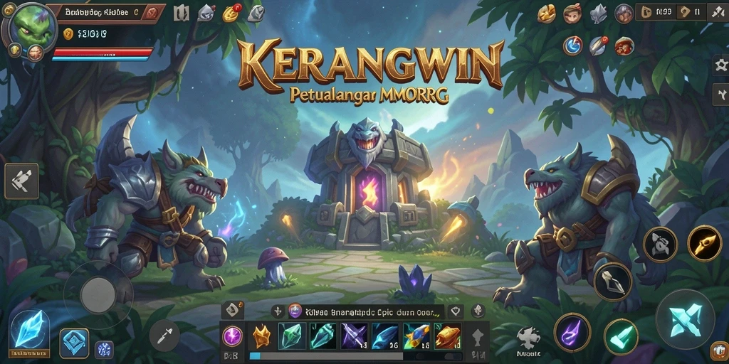 Screenshot KERANGWIN menampilkan petualangan seru dalam gameplay MMORPG.
