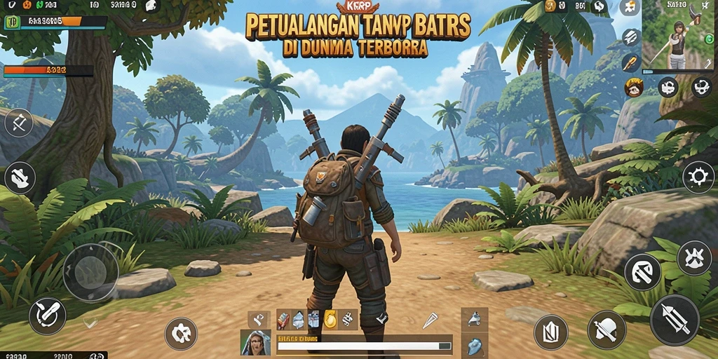 Gameplay KKRP yang menakjubkan dalam dunia terbuka yang luas.