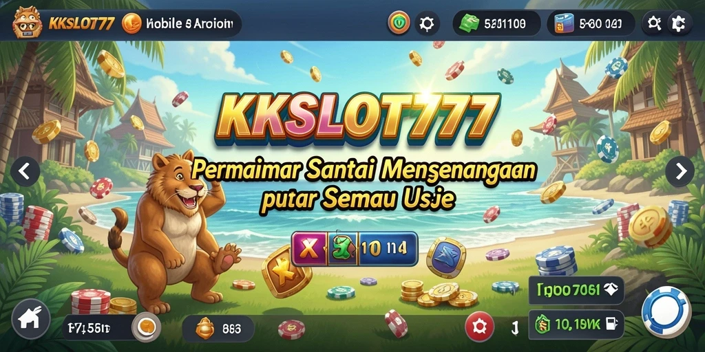 Tampilan gameplay KKSLOT777 yang menawan dan penuh warna.