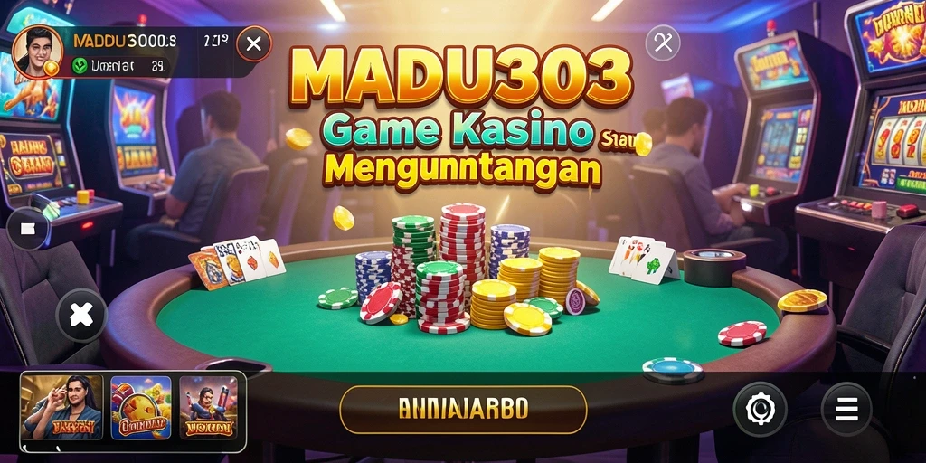 Gameplay seru dalam aplikasi Kasino MADU303 dengan desain yang memukau.
