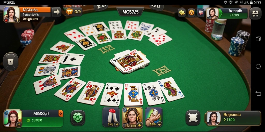Screenshot gameplay Gaple seru di MG525.