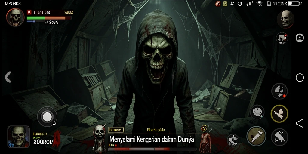 Screenshot utama MPO303 yang menunjukkan suasana gameplay Horror yang menegangkan.
