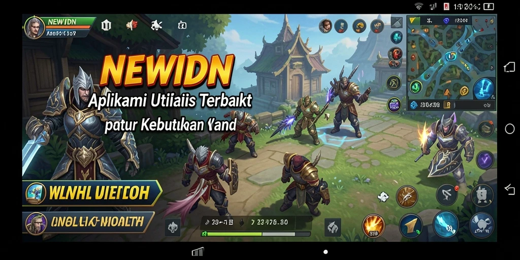Tampilan utama NEWIDN dengan fitur pengingat dan manajemen waktu.