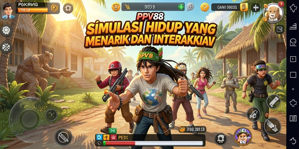 Tangkapan layar dari gameplay menarik PPV88 menunjukkan interaksi karakter yang vibrant.