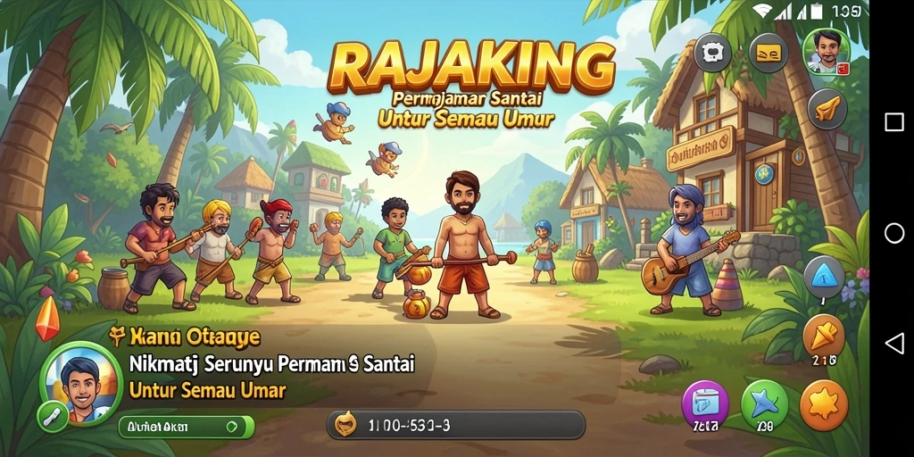Tangkapan layar RAJAKING menampilkan momen seru gameplay Casual yang memikat.