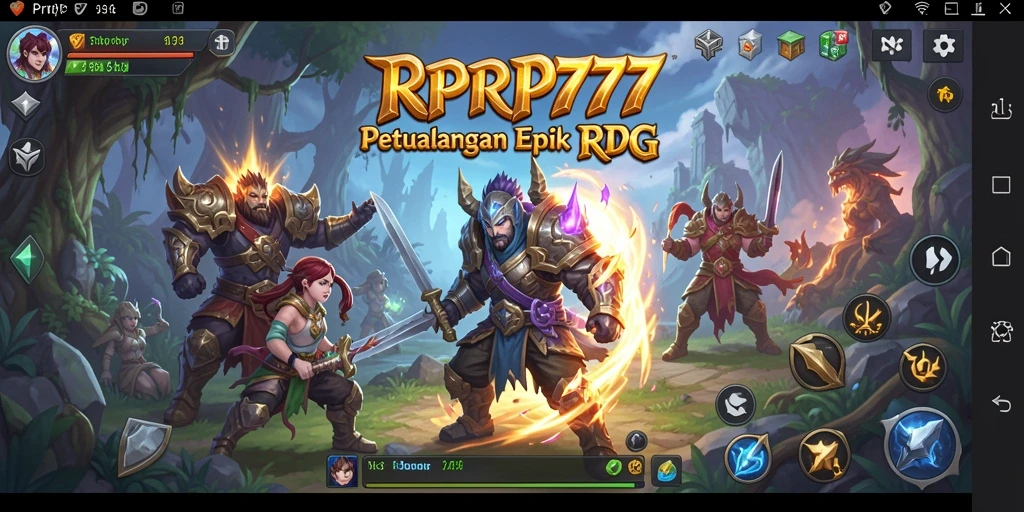 Screenshot RPRP777 menampilkan aksi seru dalam dunia RPG yang epik.