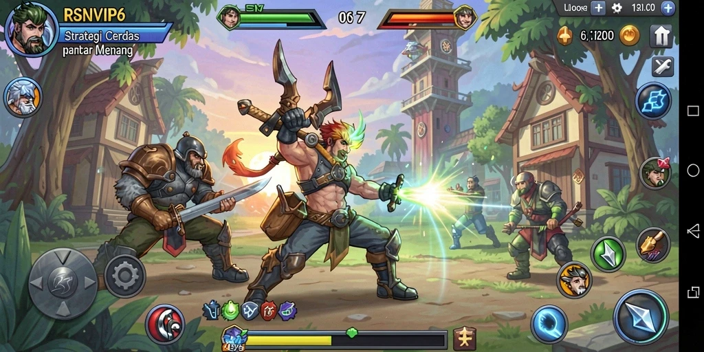 Tampilan gameplay RSNVIP6 yang menegangkan dan strategis.