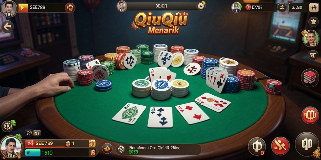 Tangkapan layar gameplay QiuQiu yang mendebarkan dalam SEE789.