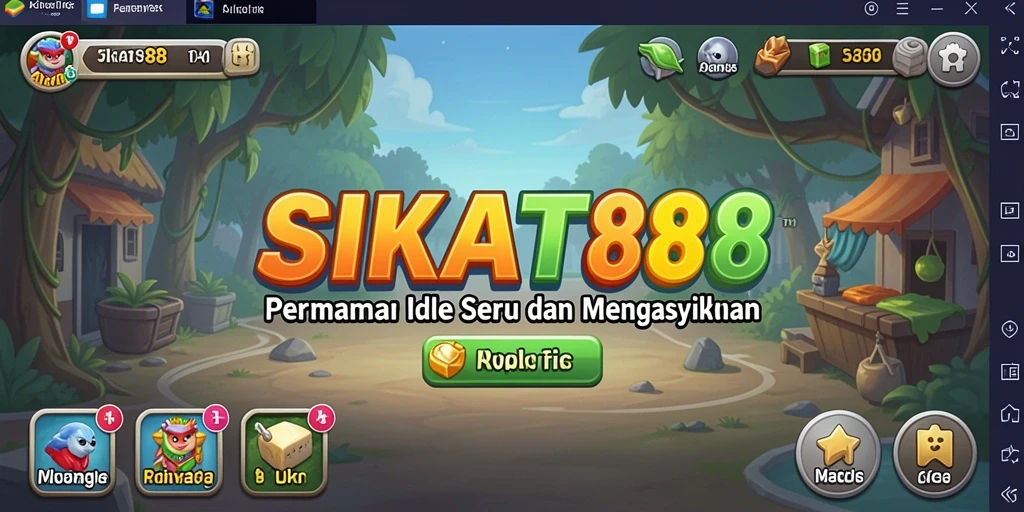 Tampilan gameplay SIKAT88 menampilkan keseruan dan kemudahan dalam bermain game Idle.