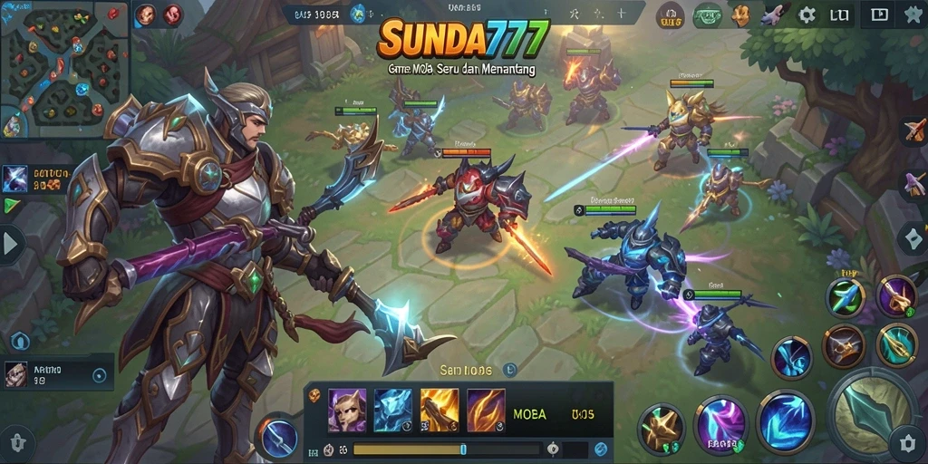 Gameplay MOBA mendebarkan dengan grafis yang memukau.