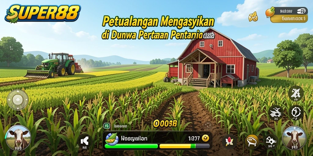 Screenshot utama menunjukkan gameplay yang seru dan interaktif di SUPER88.