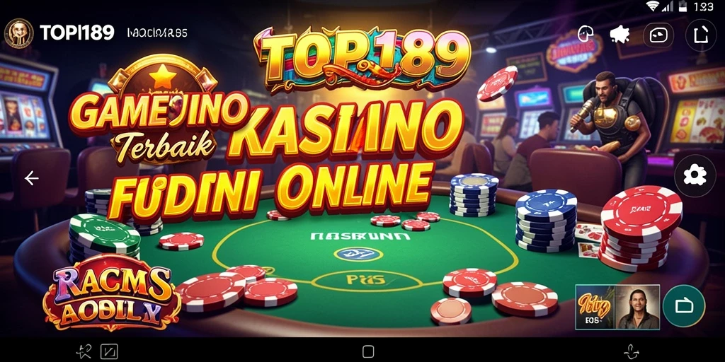 Tampilan screenshot gameplay kasino di aplikasi TOPI189.
