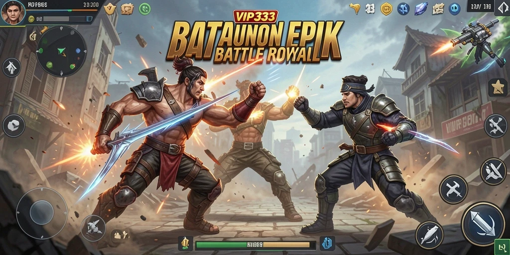Tampilan gameplay seru dalam <strong>VIP333</strong> saat pertarungan epik berlangsung.