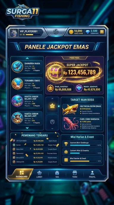 Tampilan utama aplikasi surga11 yang menarik dan mudah digunakan.